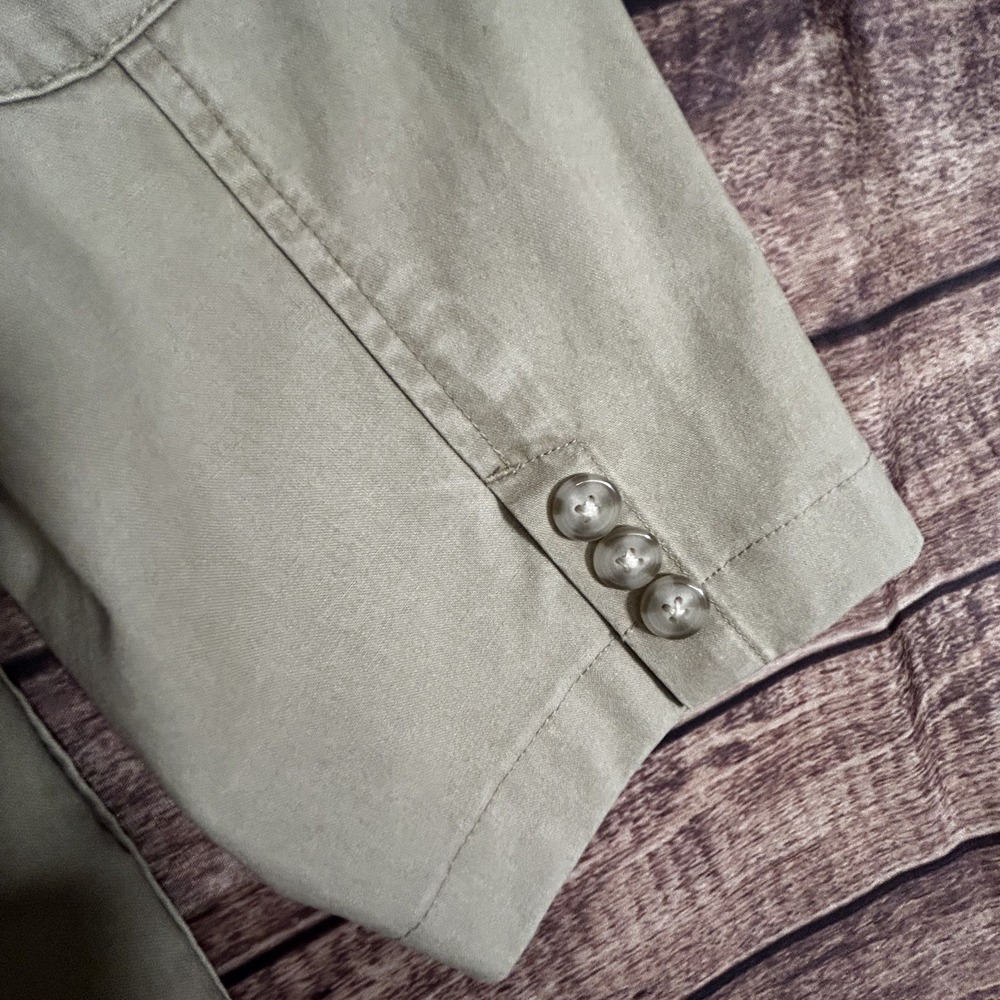 VINTAGE LL Bean Men Jacket 44R Brown Blazer Field Safari Utility Elbow Patches - Picture 10 of 11